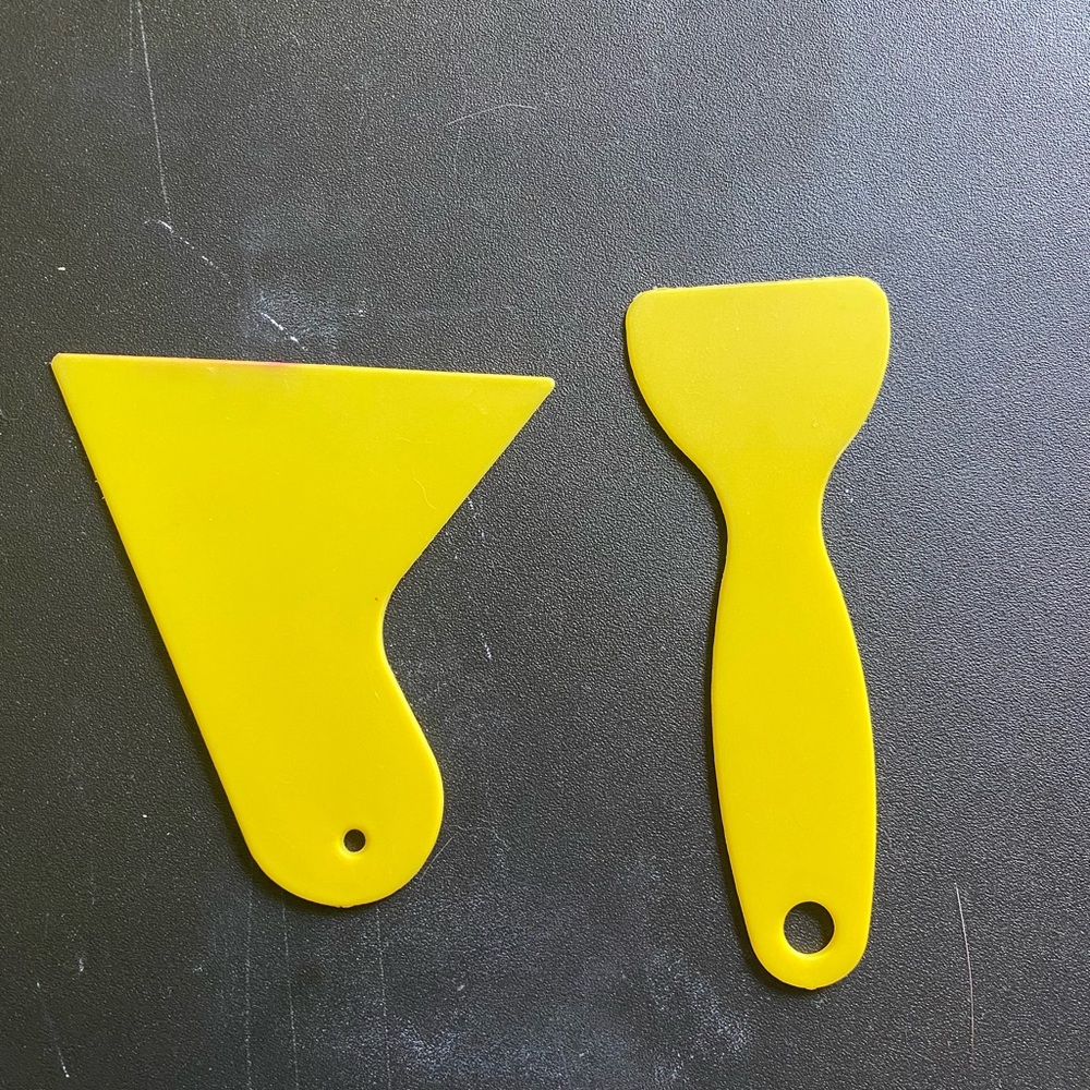 2 yellow clay cutters.